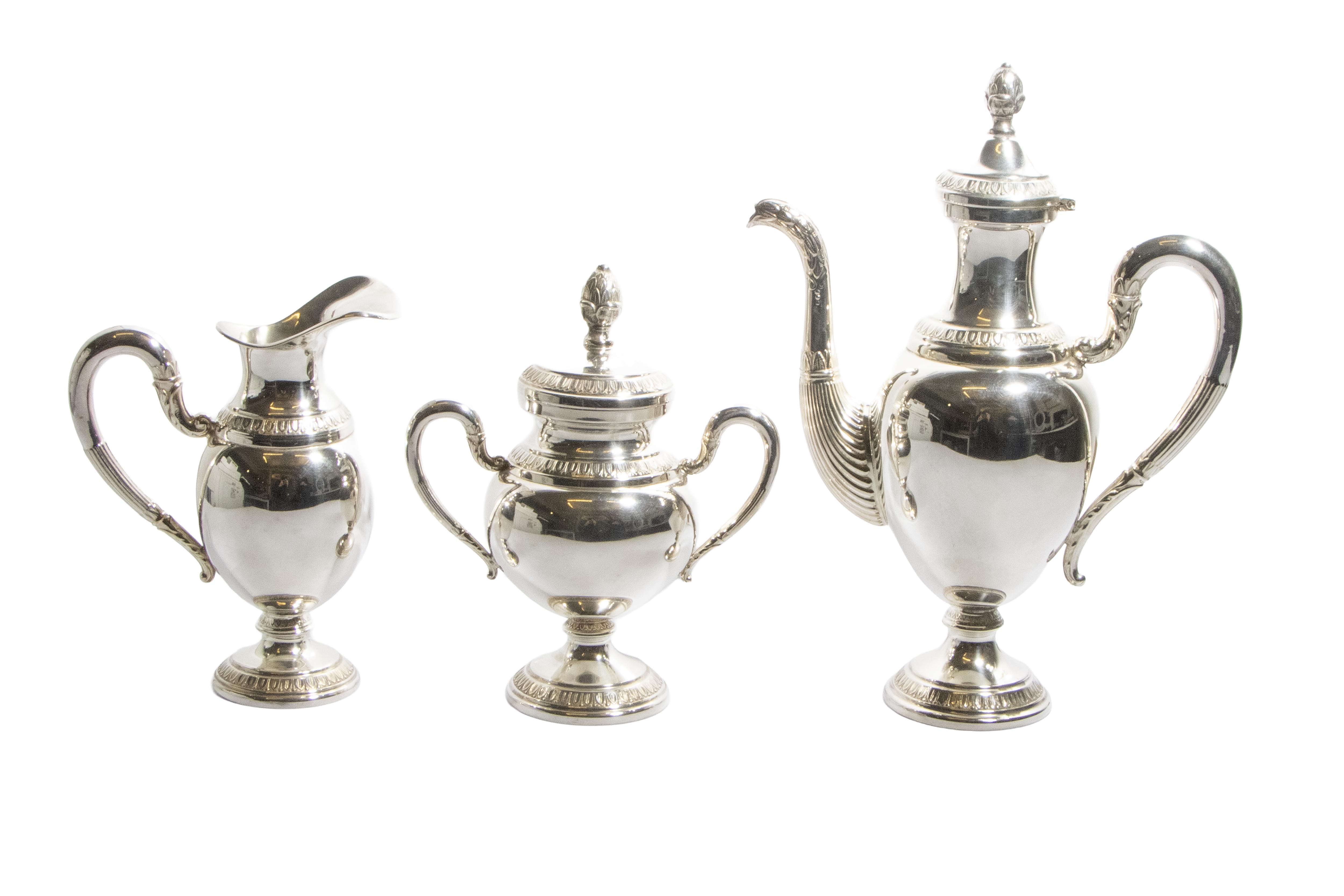 Servizio da tea in argento - Asta Preziosi