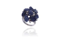 Anello con diamanti e zaffiri - Asta Preziosi