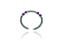 Bracciale con ametiste e pietre - Asta Preziosi