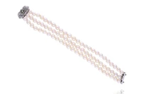 Bracciale di perle coltivate con diamante e pietre - Asta Preziosi