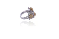 Leo Pizzo, parure con diamanti, diamanti gialli e pietre - Asta Preziosi