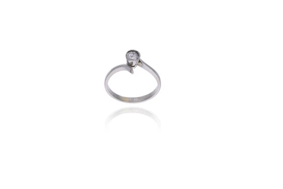 Anello con diamante - Asta Preziosi
