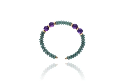 Bracciale con ametiste e pietre - Asta Preziosi