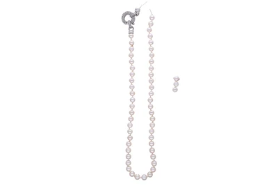 Recarlo, collana di perle coltivate e diamanti - Asta Preziosi