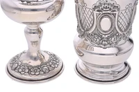 Hazorfim, calice e tumbler in argento - Asta Preziosi