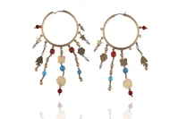 Orecchini con corallo, perle coltivate e pietre - Asta Preziosi Orecchini con corallo, perle coltivate e pietre - Asta Preziosi