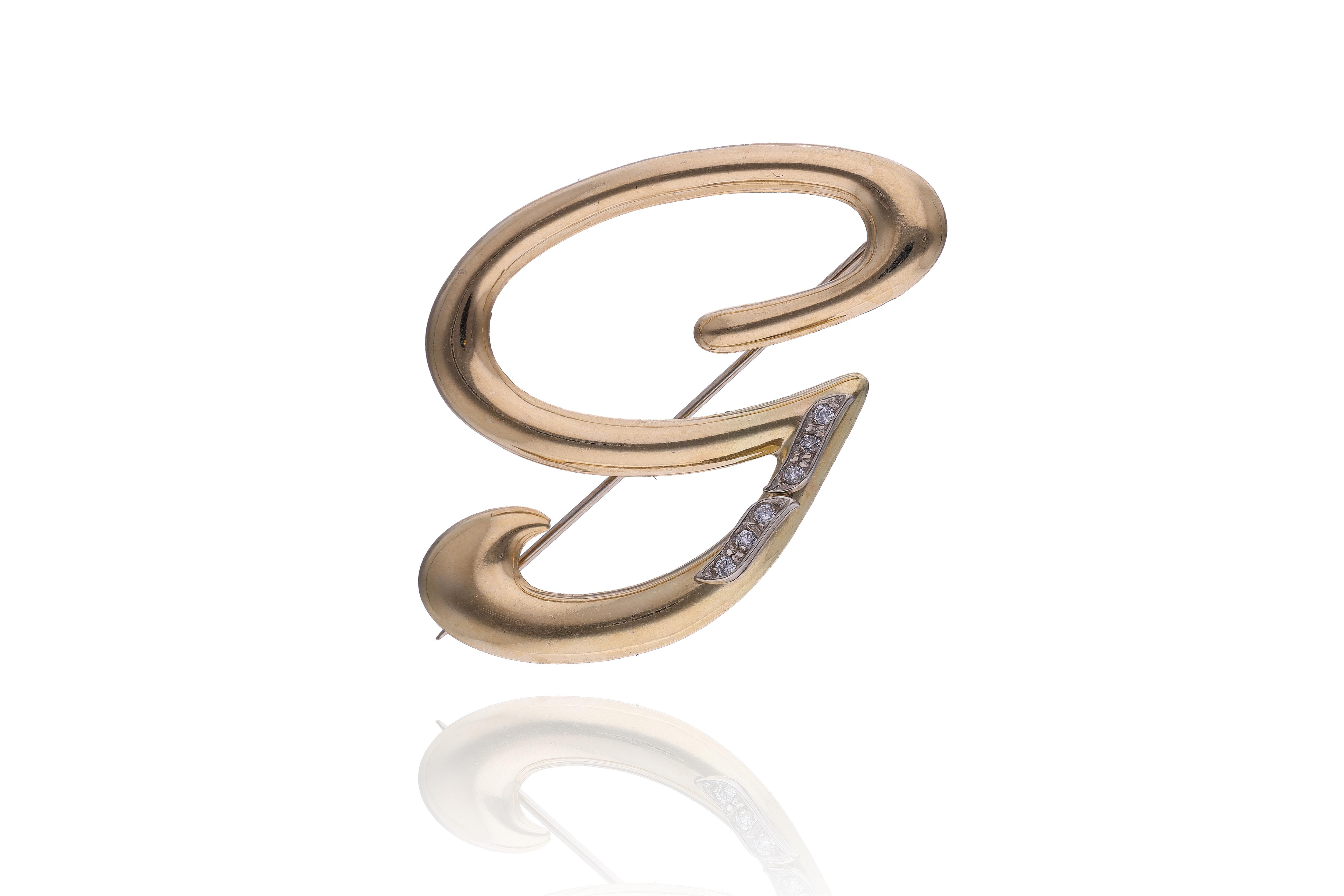 Spilla con pietre - Asta Preziosi