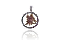 Ciondolo con diamanti, rubini e smeraldi - Asta Preziosi