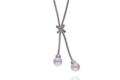 Collana con perle coltivate e diamanti - Asta Preziosi