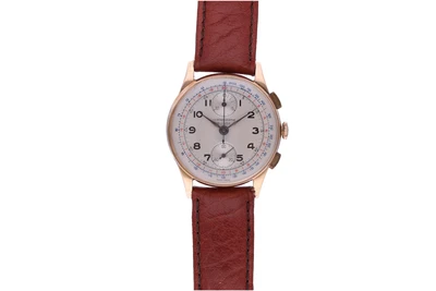 Suisse Chronographe, orologio in oro - Asta Preziosi