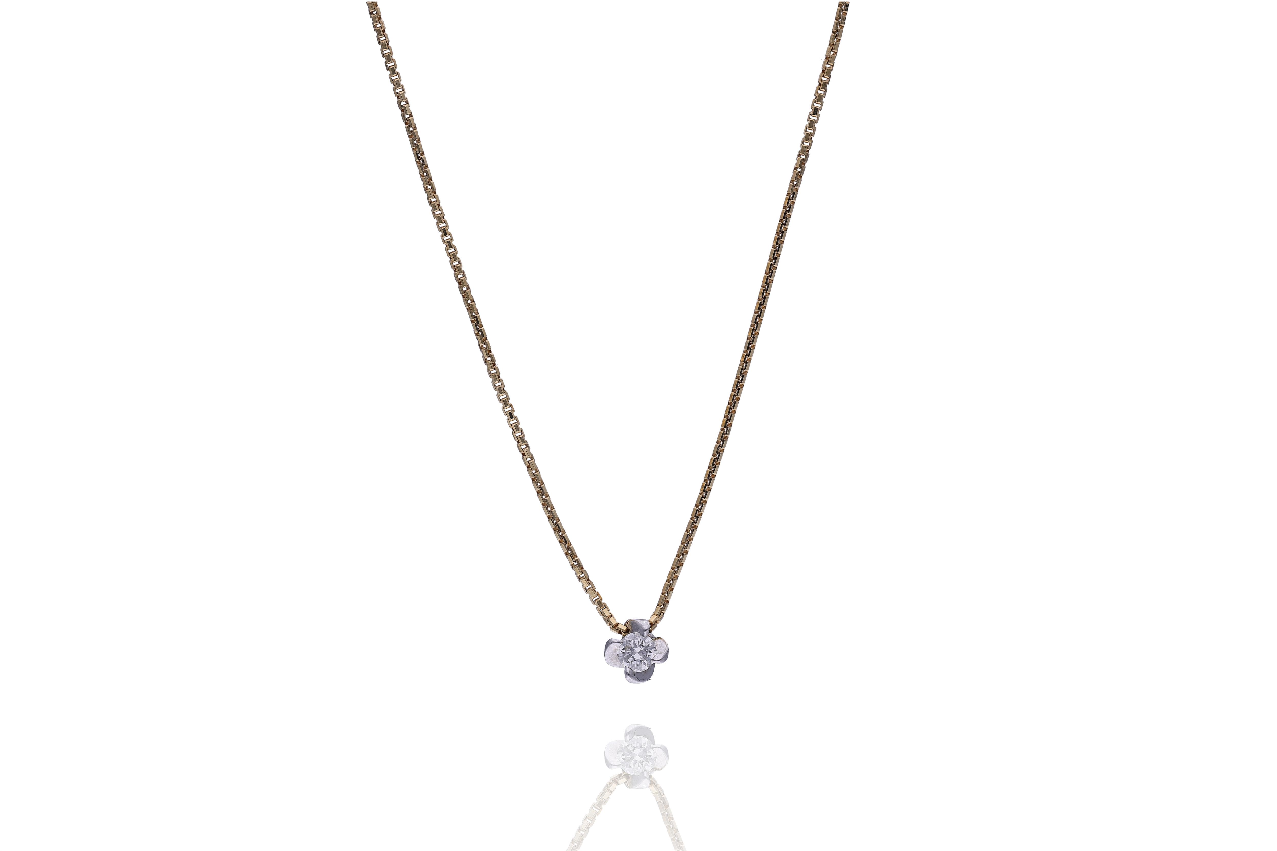 Damiani, collana con diamante - Asta Preziosi