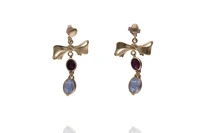 Orecchini con granati e pietre - Asta Preziosi