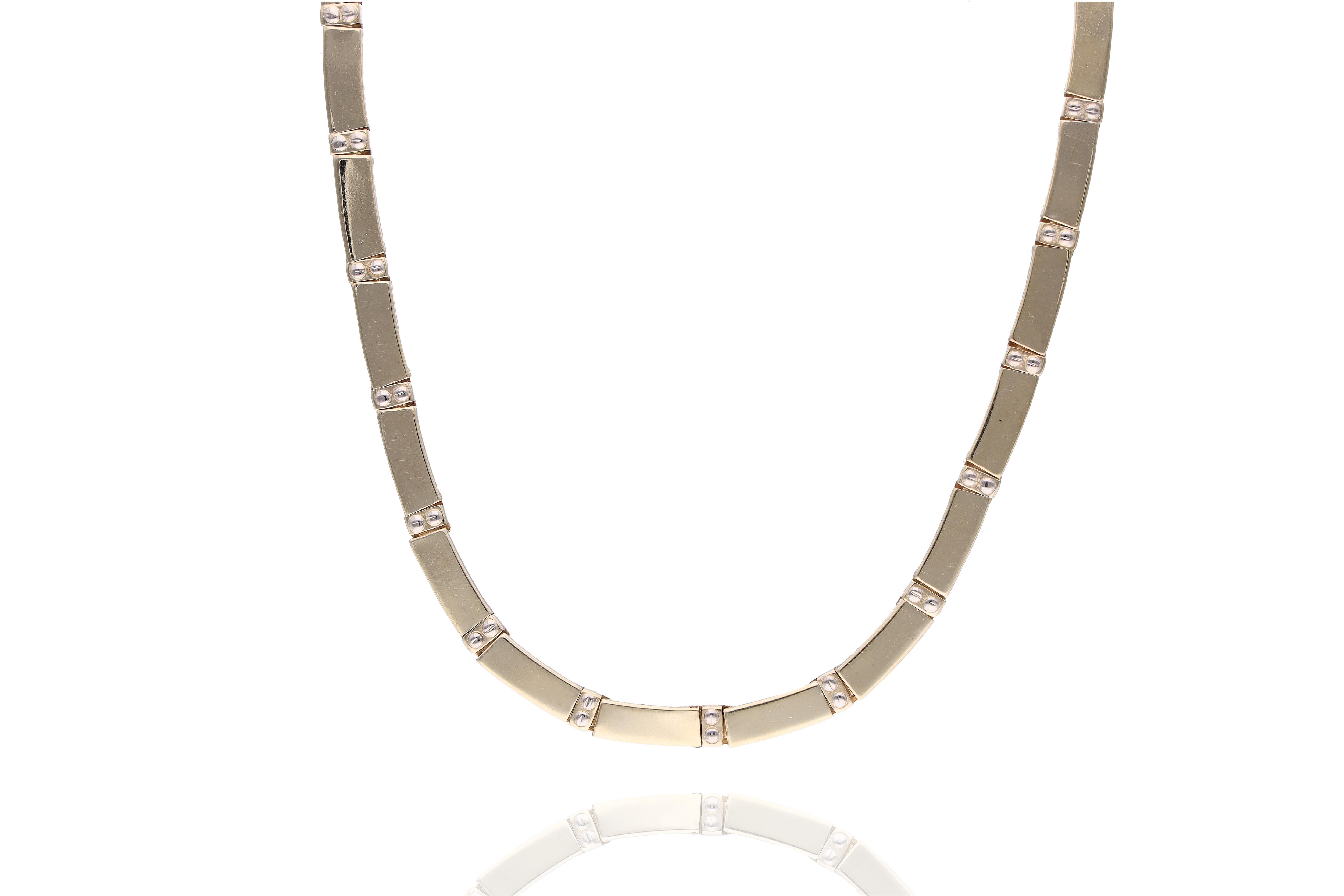 Adriano Chimento collana realizzata con maglie modulari in oro - Asta Preziosi