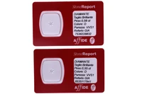 Due diamanti ct 0,56 e ct 0,55 - Asta Preziosi