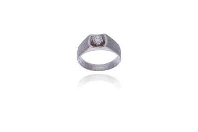 Anello con diamante - Asta Preziosi
