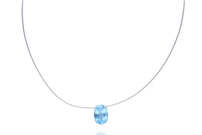 Collana e ciondolo con con topazio - Asta Preziosi