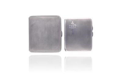 Coppia di porta sigarette in argento - Asta Preziosi Coppia di porta sigarette in argento - Asta Preziosi