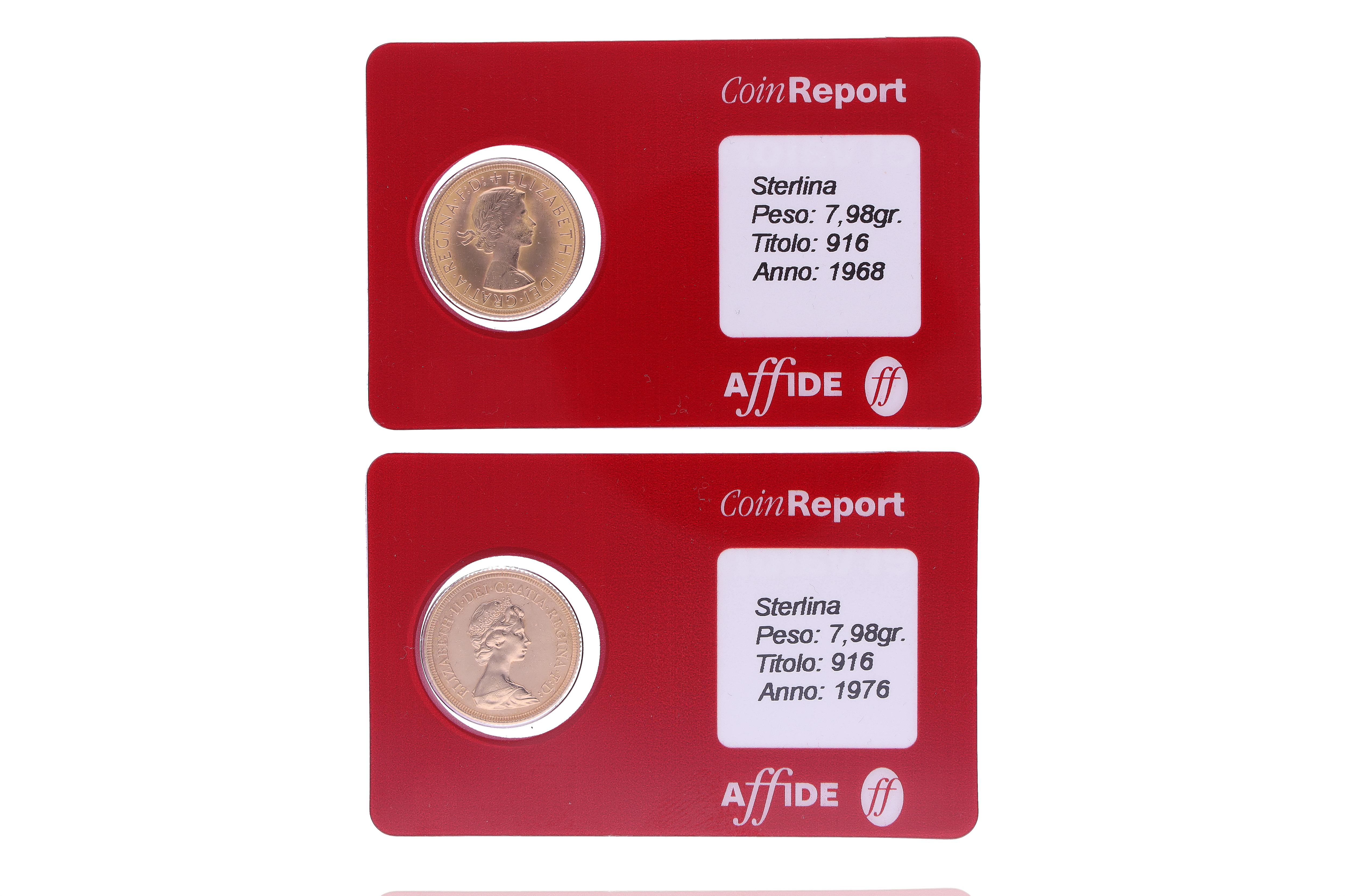 Due Sterline inglesi - Asta Preziosi