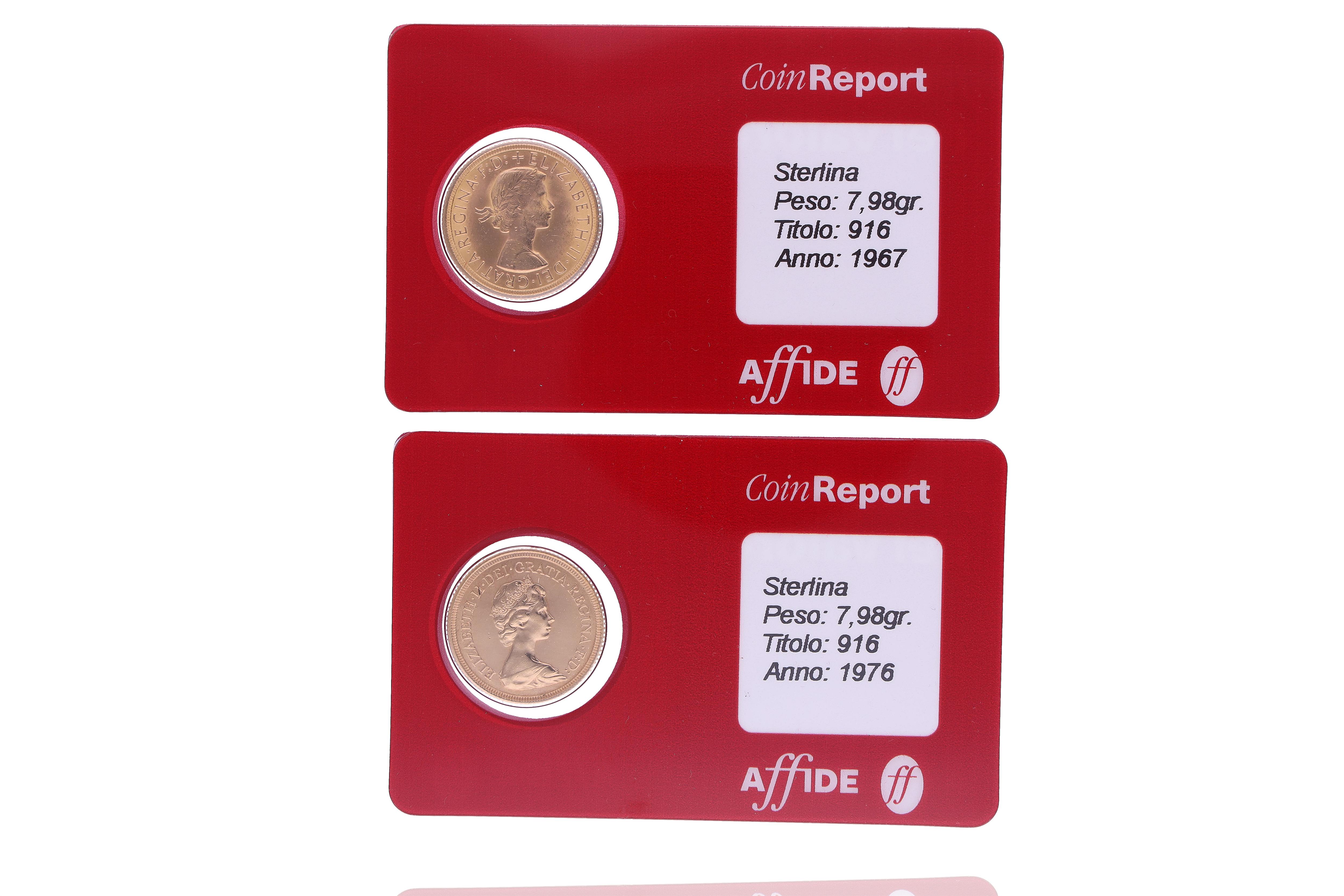 Due Sterline inglesi - Asta Preziosi