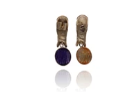 Orecchini con quarzo ed ametista - Asta Preziosi