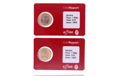 Due sterline inglesi - Asta Preziosi