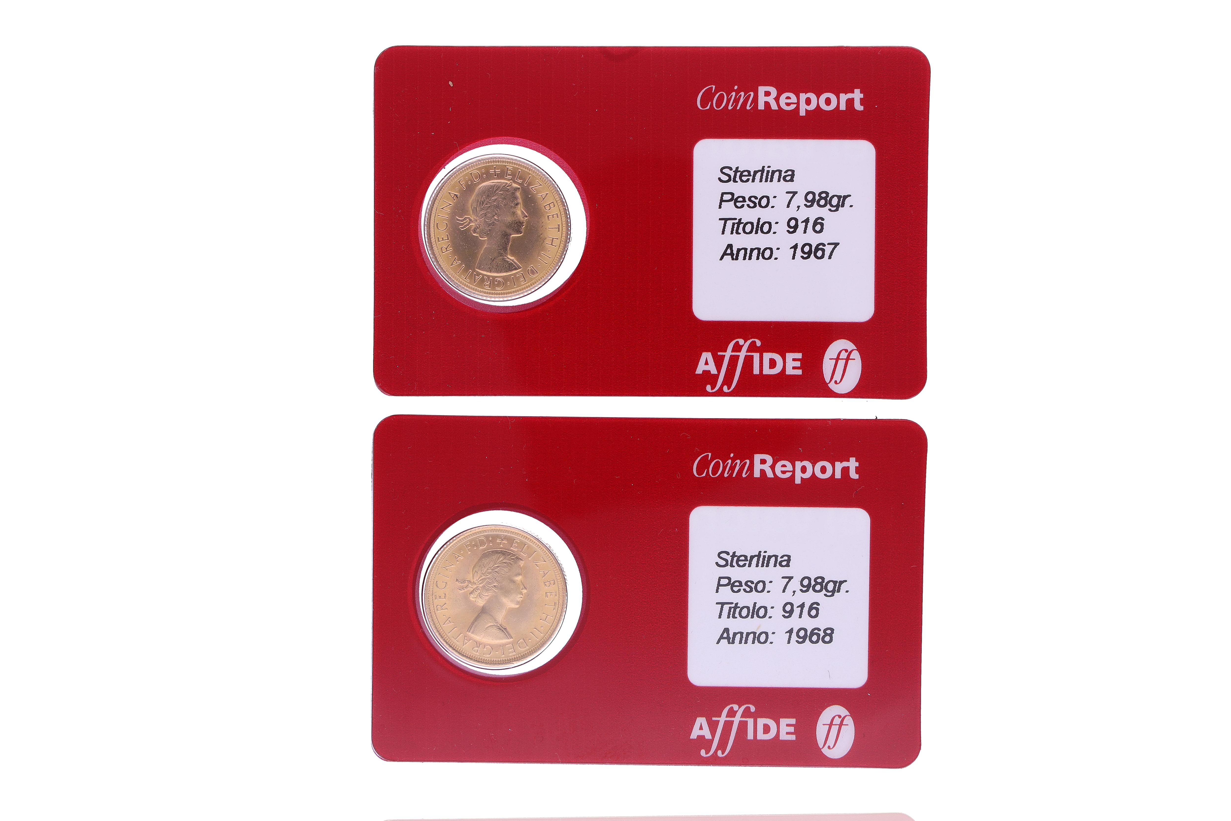 Due sterline inglesi - Asta Preziosi