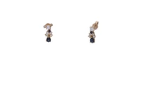 Orecchini con zaffiri e diamanti - Asta Preziosi