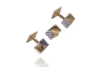 Spilla e gemelli con diamanti - Asta Preziosi