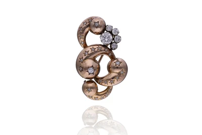 Ventrella, spilla con diamanti - Asta Preziosi