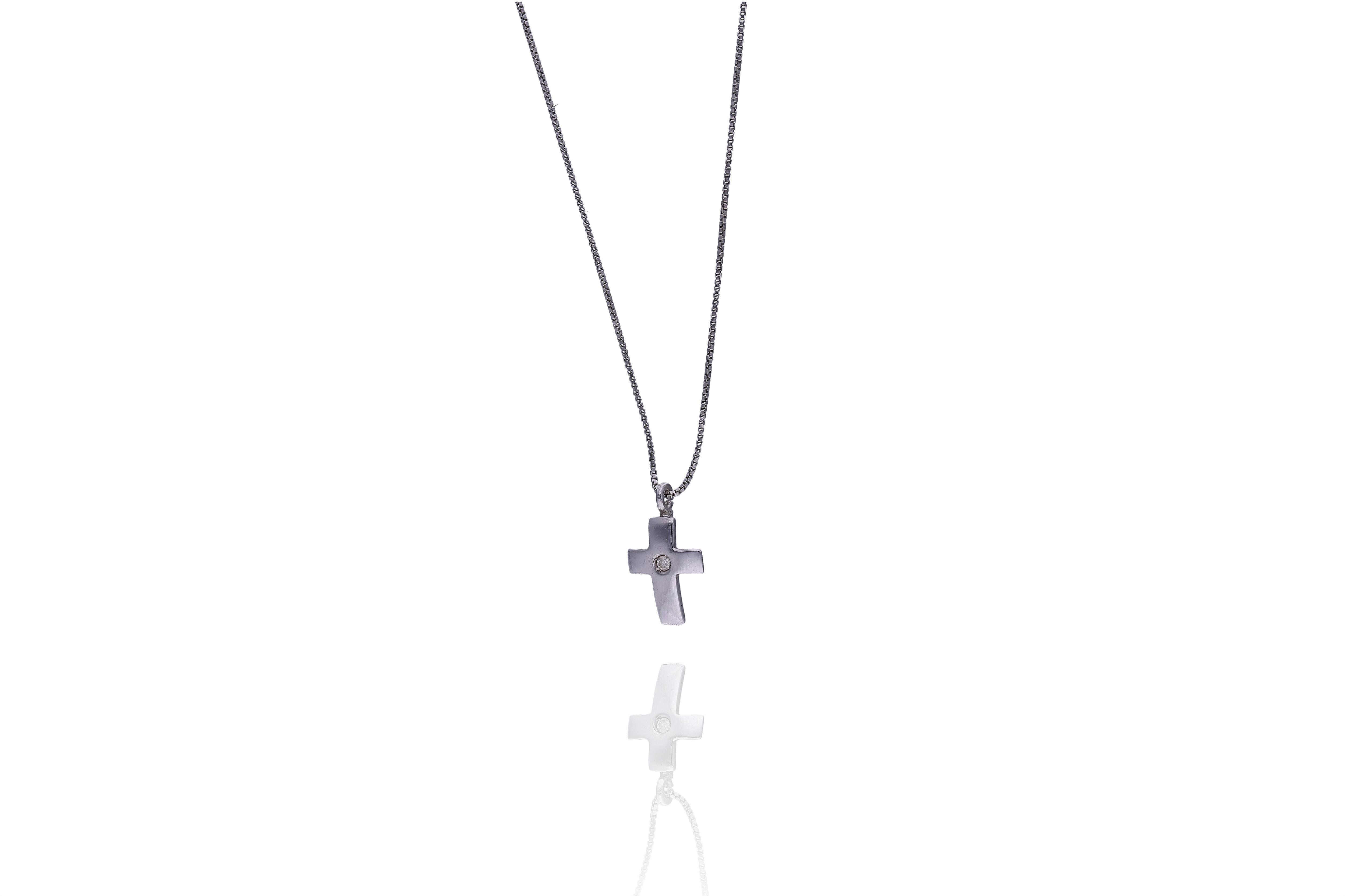 Collana con ciondolo con diamante - Asta Preziosi