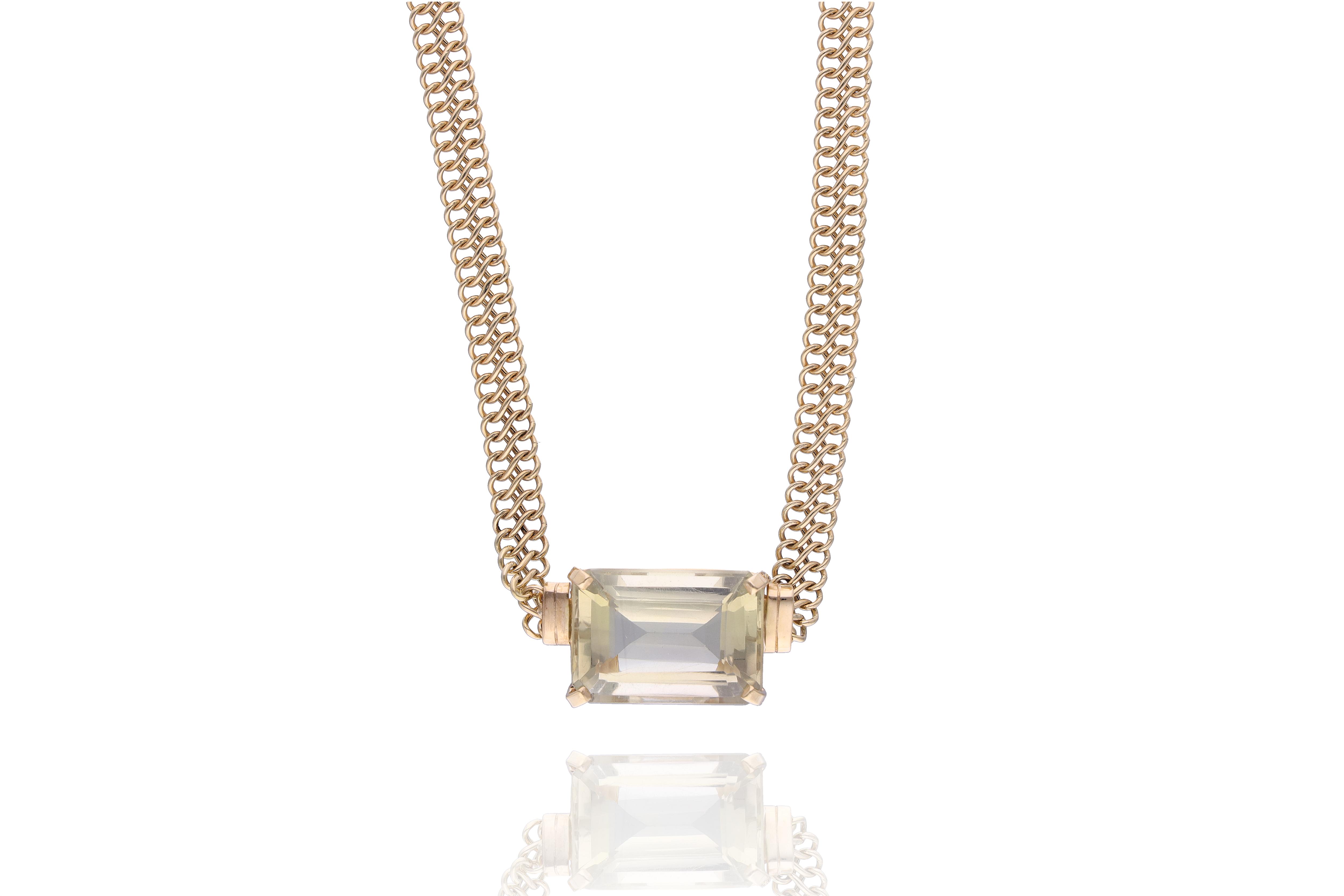 Collana con quarzo - Asta Preziosi