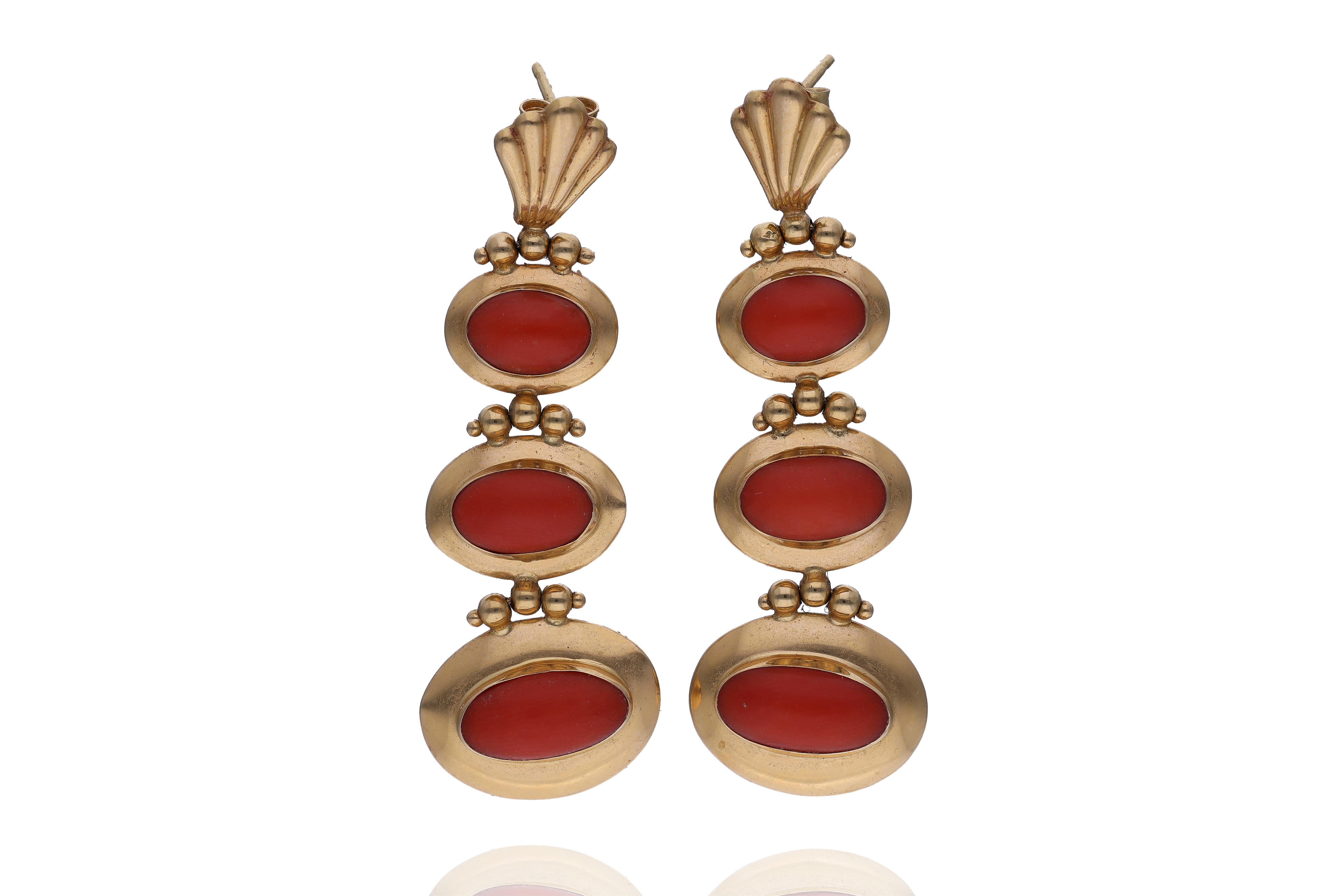 Orecchini con corallo - Asta Preziosi