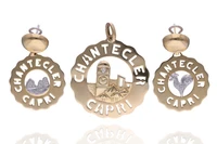 Chantecler, ciondolo e orecchini con diamanti - Asta Preziosi