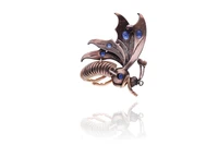 Spilla con diamanti pietre e madreperla - Asta Preziosi