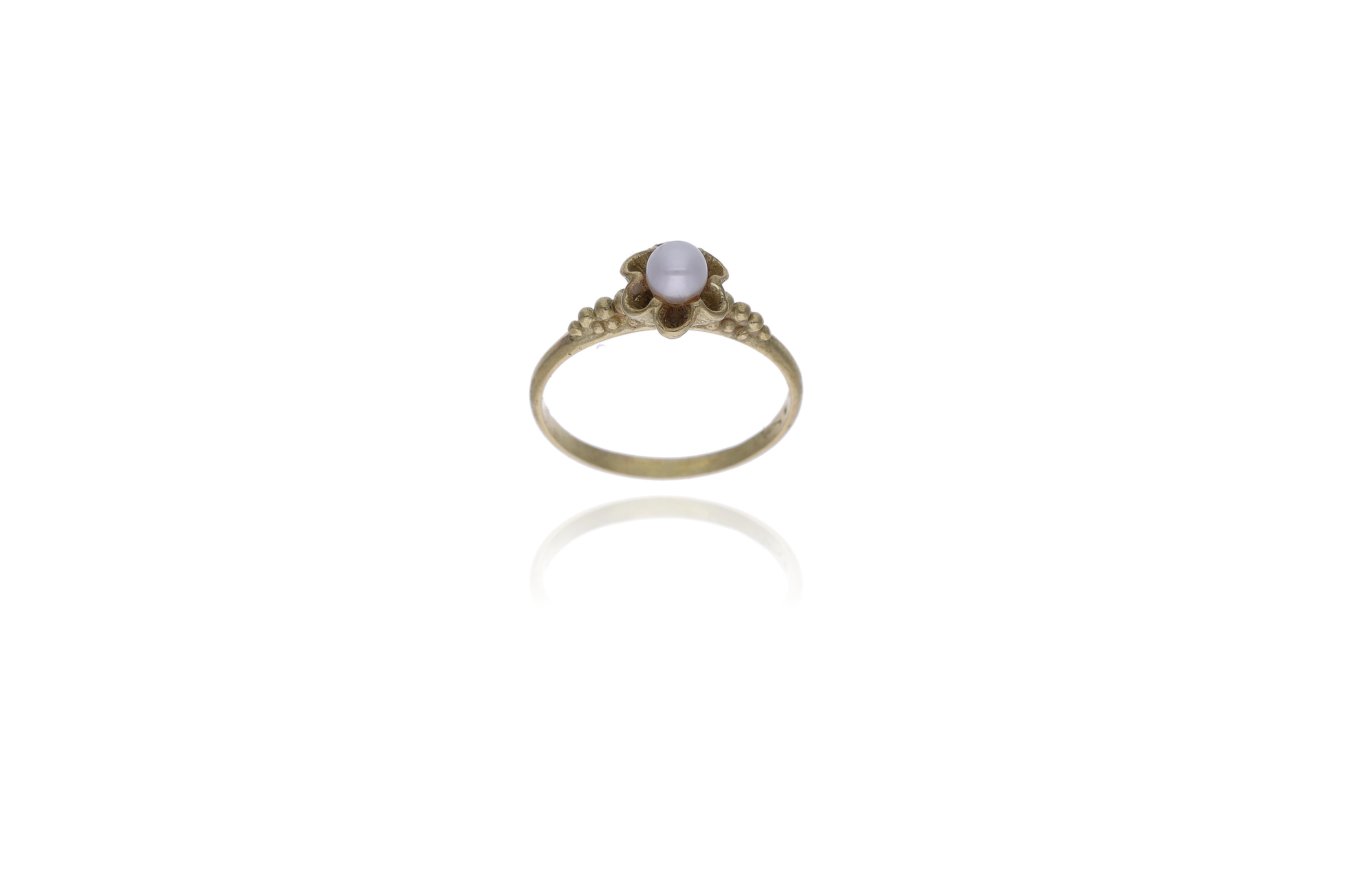 Anello con perla coltivata - Asta Preziosi