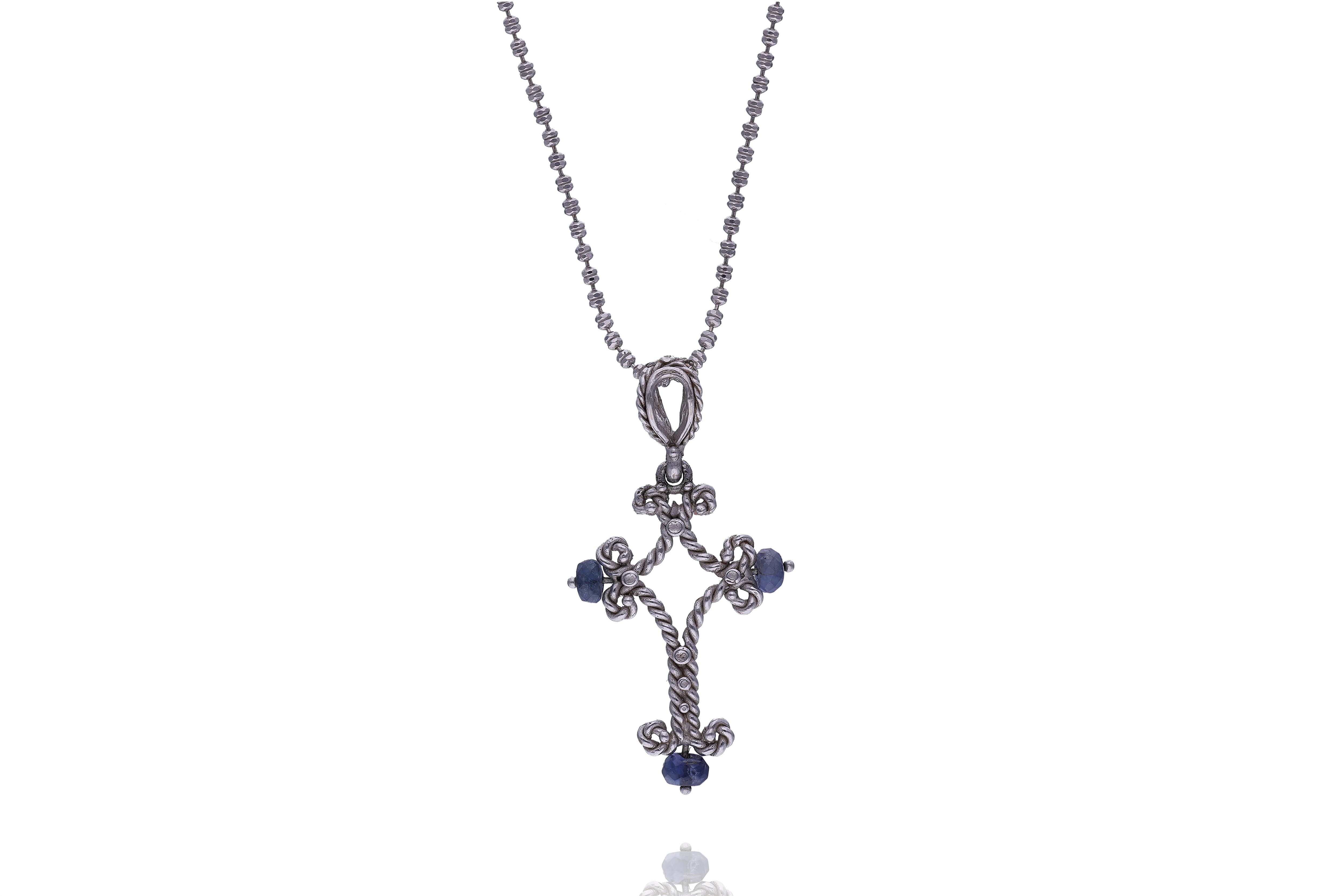 Collana con ciondolo con pietre - Asta Preziosi