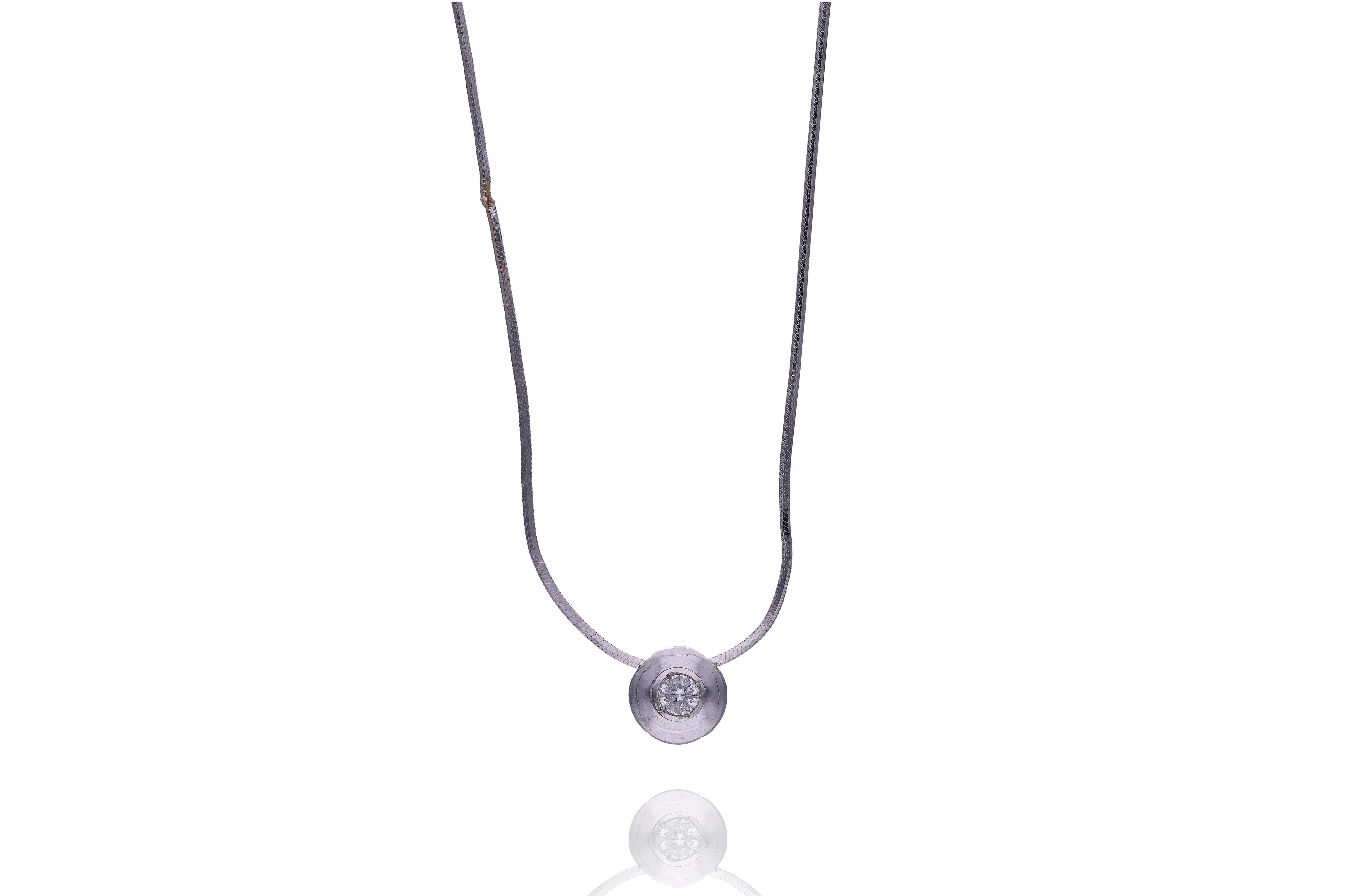 Collana con diamante - Asta Preziosi