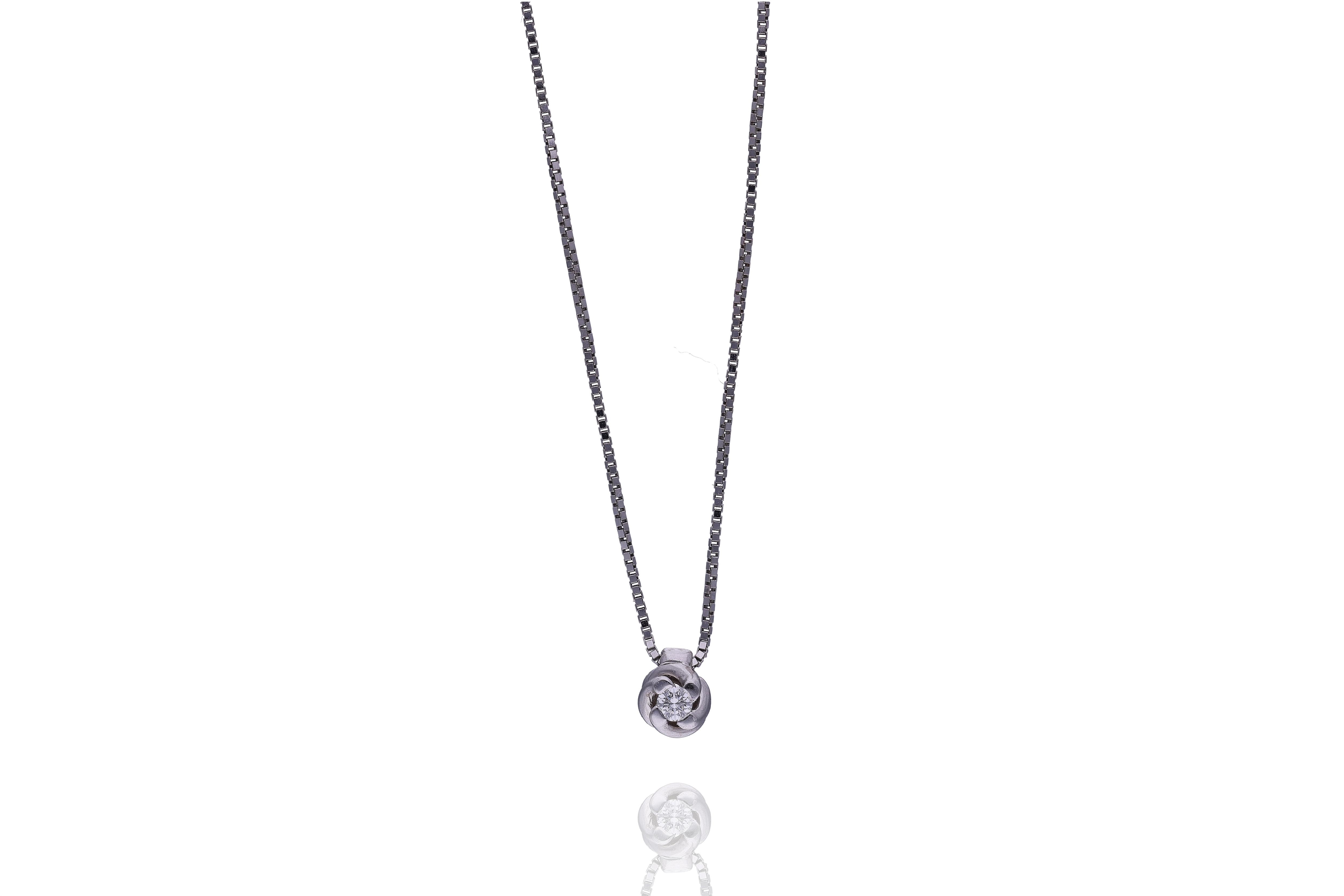 Damiani collana con diamante - Asta Preziosi