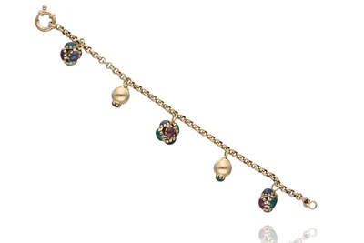 Bracciale con rubini, zaffiri e pietre - Asta Preziosi