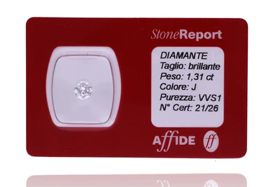 Diamante taglio brillante, ct 1,31 - Asta Preziosi