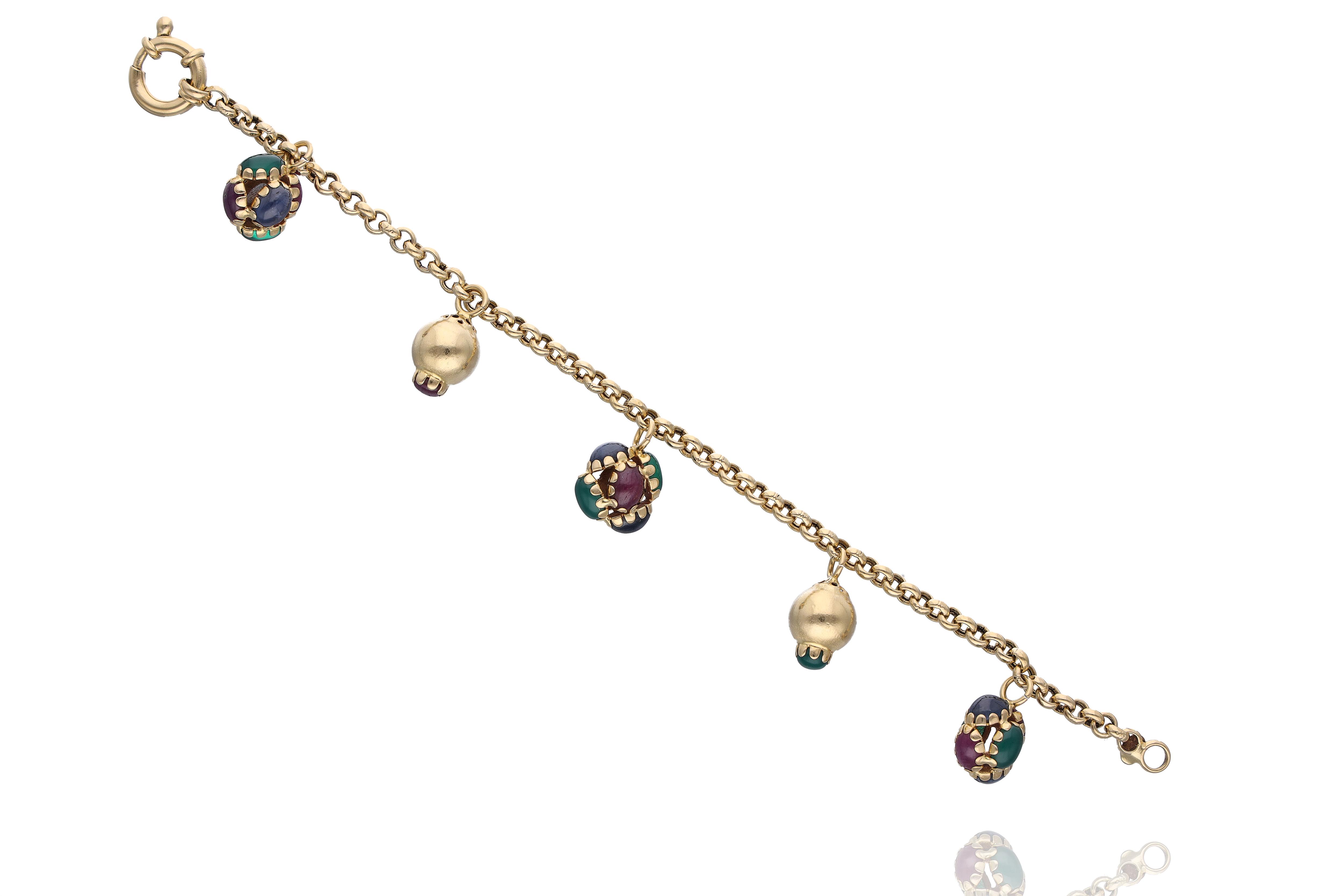 Bracciale con rubini, zaffiri e pietre - Asta Preziosi