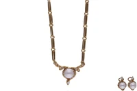 Parure con perle coltivate e diamanti - Asta Preziosi Parure con perle coltivate e diamanti - Asta Preziosi