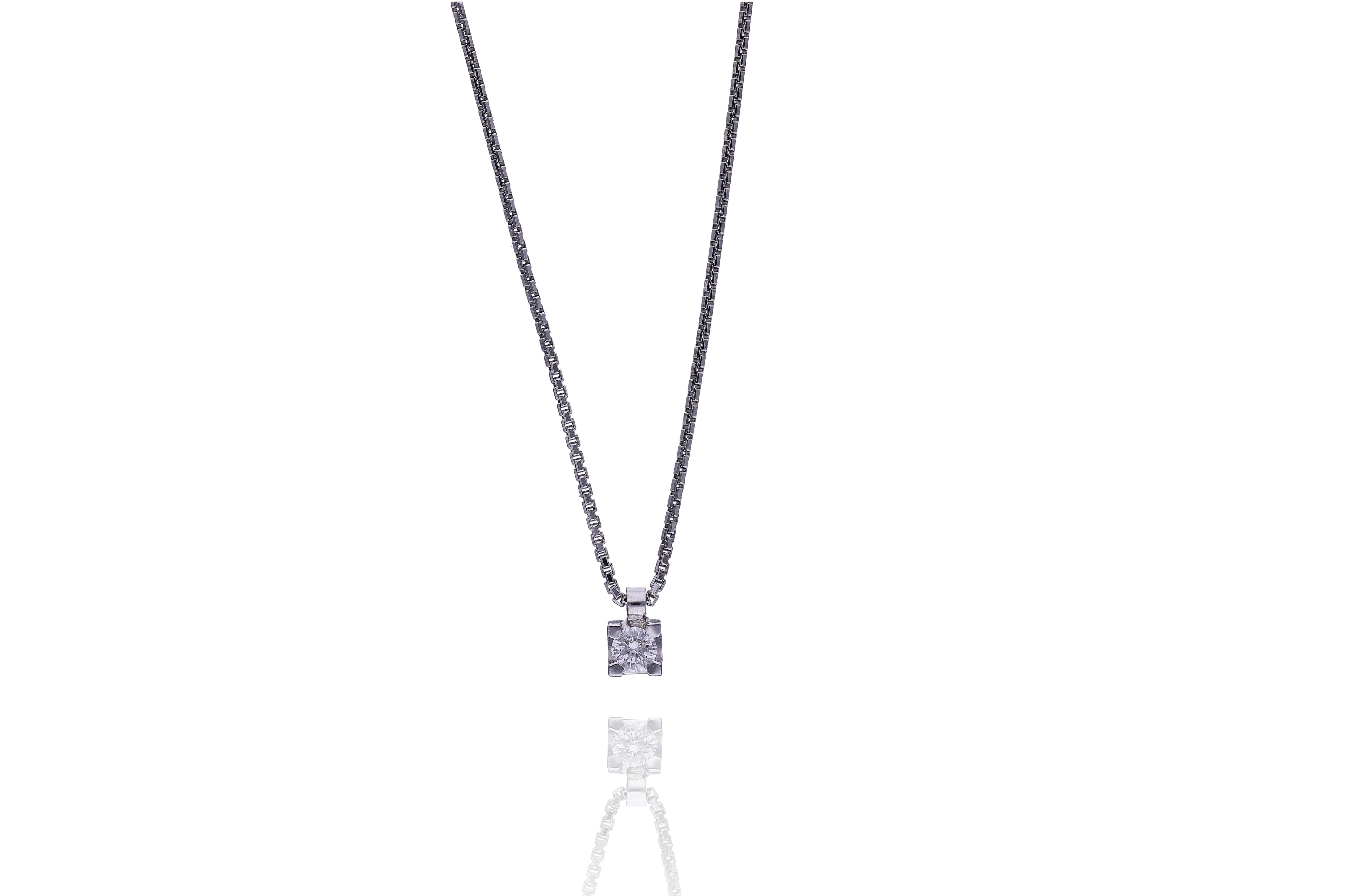 Collana con diamante - Asta Preziosi