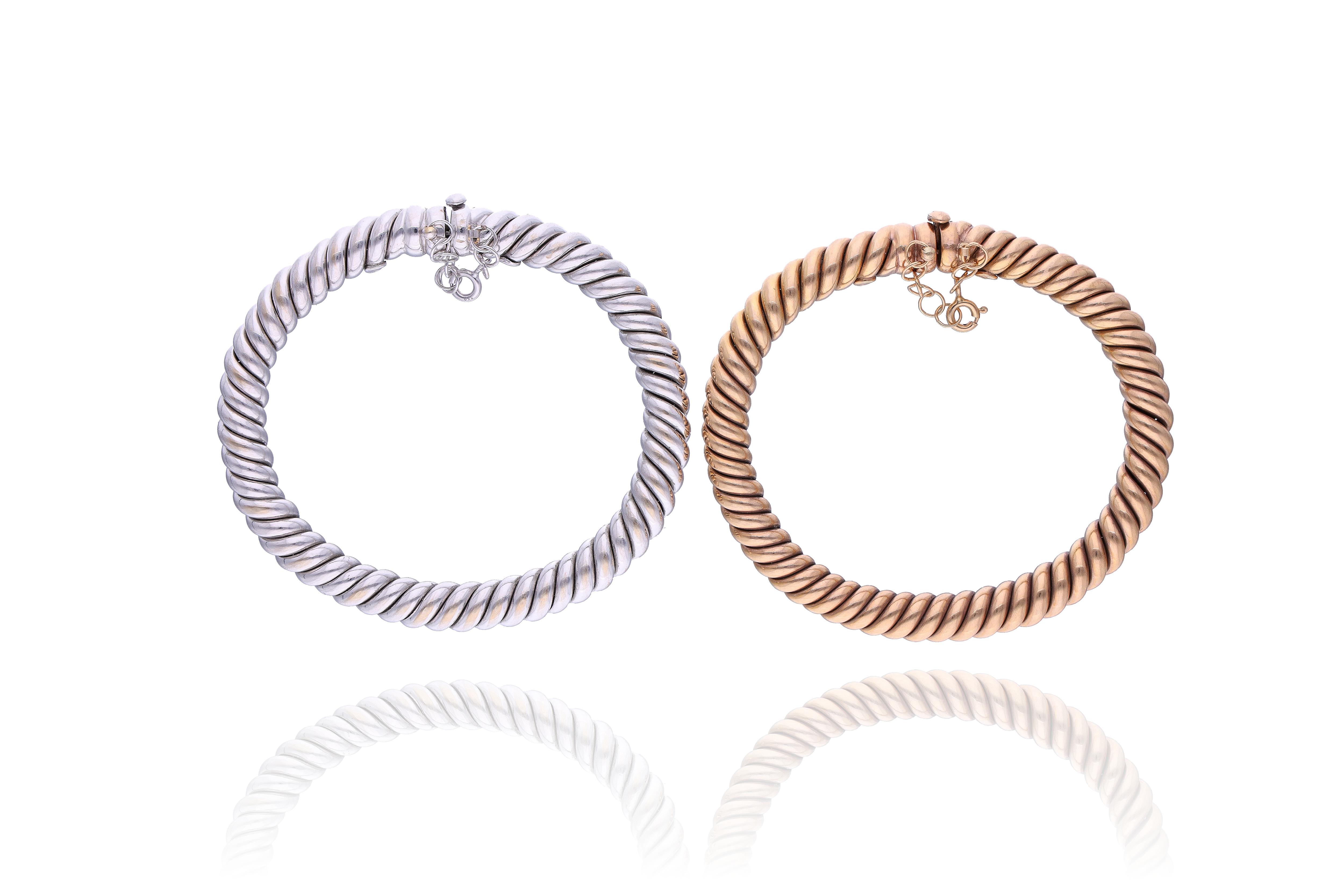 Due bracciali in oro - Asta Preziosi