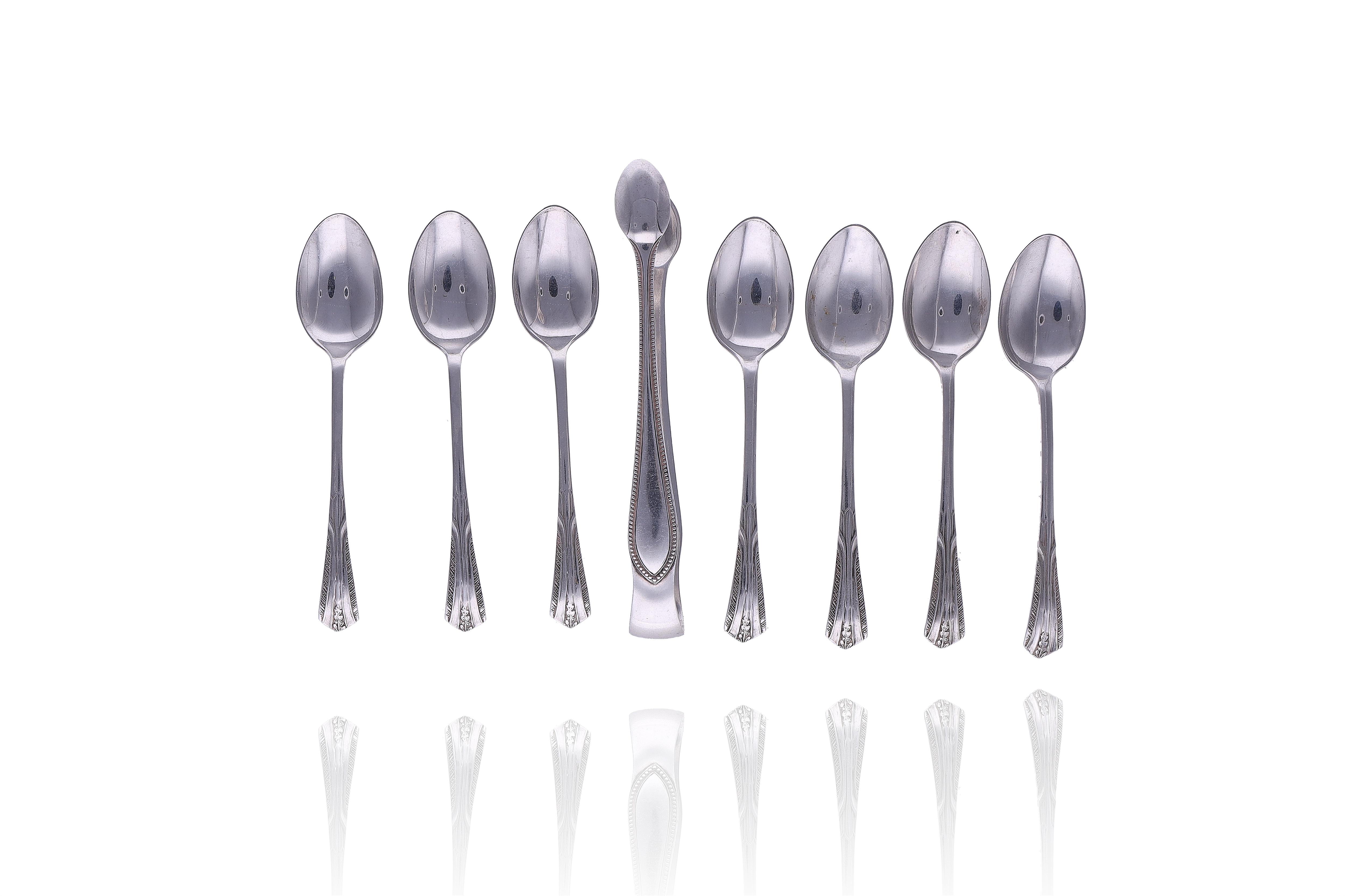 Pinza e Sette cucchiaini - Asta Preziosi