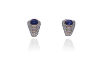 Orecchini con zaffiri e diamanti - Asta Preziosi