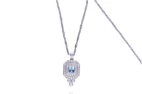 Parure con diamanti e acquemarine - Asta Preziosi