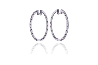 Paio di orecchini con diamanti - Asta Preziosi