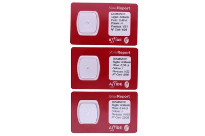 Tre diamanti slegati - Asta Preziosi