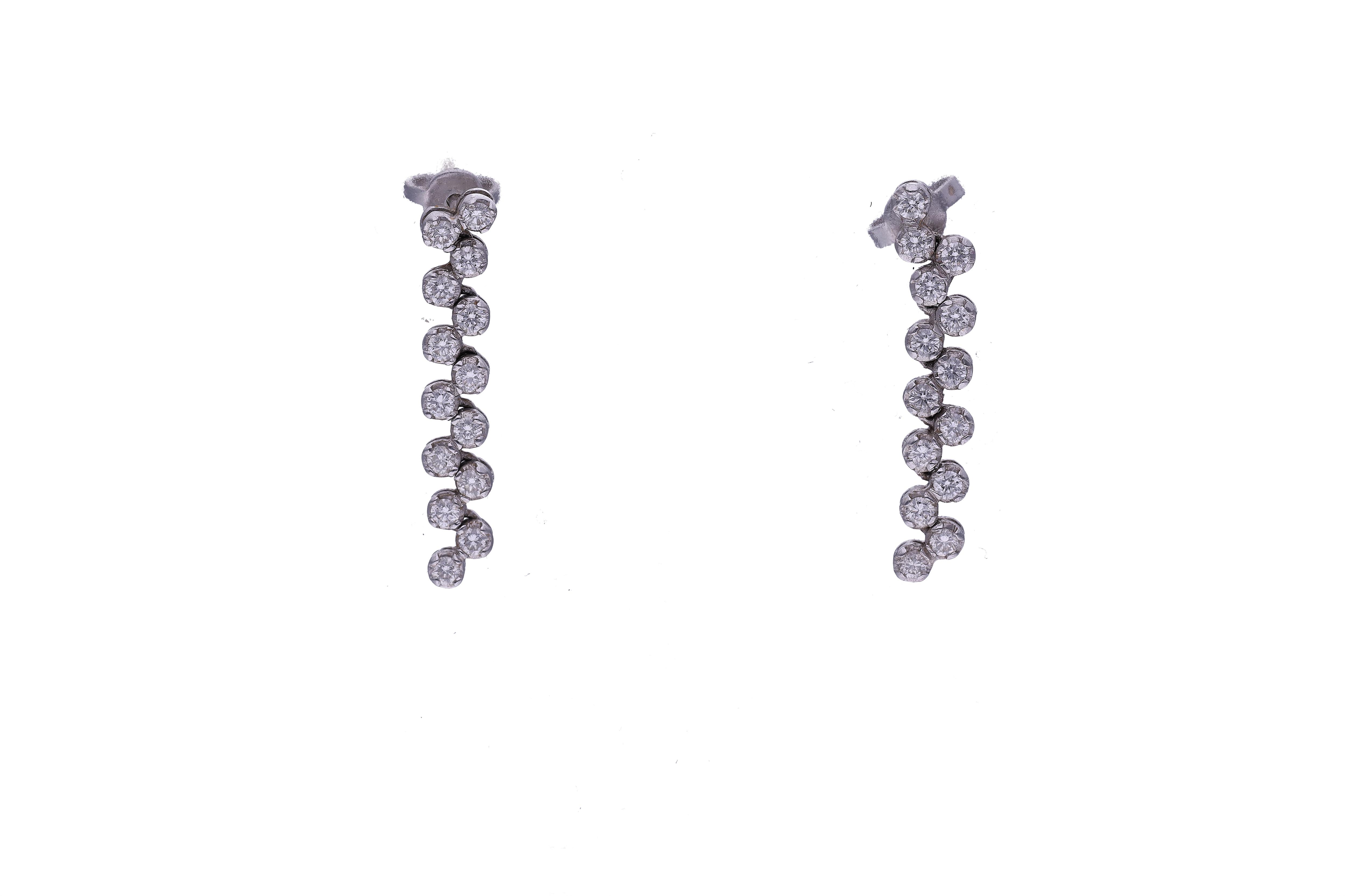 Orecchini con diamanti - Asta Preziosi